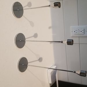 Silver candle holders